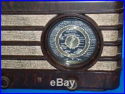 BELLE RADIO BAKELITE PHILIPS 470 a 29 TSF ANCIENNE COLLECTION 1930/40 ART DECO