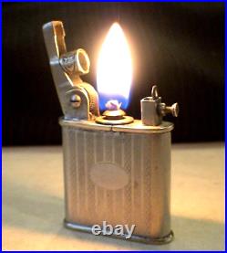 BRIQUET Ancien (HISPANO Art Déco) Vintage fuel LIGHTER Feuerzeug accendino