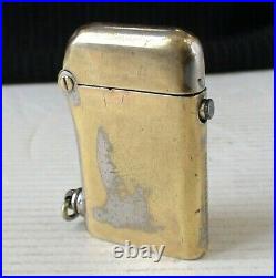 BRIQUET Ancien (THORENS Art Déco) Vintage fuel LIGHTER Feuerzeug accendino