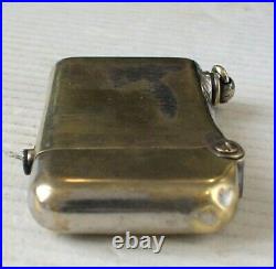 BRIQUET Ancien (THORENS Art Déco) Vintage fuel LIGHTER Feuerzeug accendino