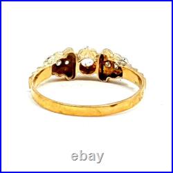 Bague en or art déco. Bague en or 18 carats, topaze. Vers 1930. Taille 9