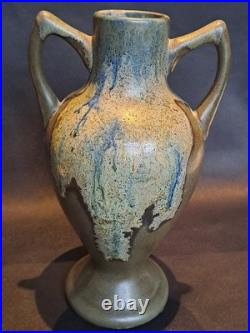 Beau vase en grès Céramique Puisaye signé J-M Maure Art Déco collection rare