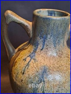 Beau vase en grès Céramique Puisaye signé J-M Maure Art Déco collection rare