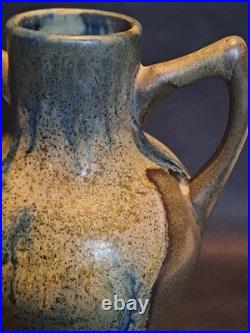 Beau vase en grès Céramique Puisaye signé J-M Maure Art Déco collection rare