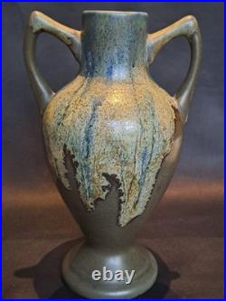 Beau vase en grès Céramique Puisaye signé J-M Maure Art Déco collection rare