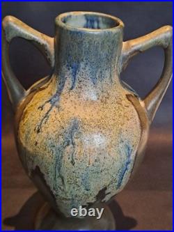 Beau vase en grès Céramique Puisaye signé J-M Maure Art Déco collection rare