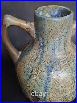 Beau vase en grès Céramique Puisaye signé J-M Maure Art Déco collection rare