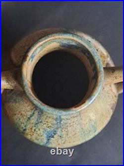 Beau vase en grès Céramique Puisaye signé J-M Maure Art Déco collection rare