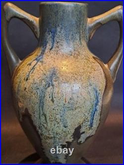 Beau vase en grès Céramique Puisaye signé J-M Maure Art Déco collection rare