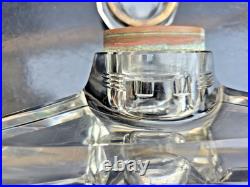 Bel Encrier Cristal Art Deco German 1930 Jugendstil Inkwell Crystal Art Nouveau