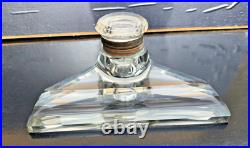 Bel Encrier Cristal Art Deco German 1930 Jugendstil Inkwell Crystal Art Nouveau
