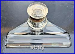 Bel Encrier Cristal Art Deco German 1930 Jugendstil Inkwell Crystal Art Nouveau