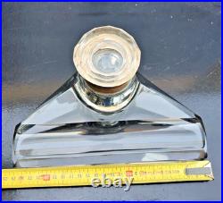 Bel Encrier Cristal Art Deco German 1930 Jugendstil Inkwell Crystal Art Nouveau