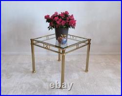 Belle table basse dorée carrée Orsenigo Italy collection'Art Déco'