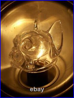 Boite en cristal de sèvres bouledogue francais bulldog statue sculpture art deco