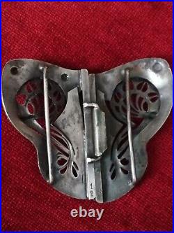 Boucle de ceinture ancienne argent art nouveau art déco 1920