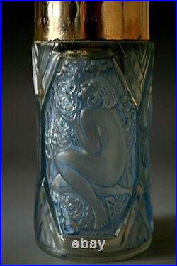 Bouteille / Atomiseur En Verre Art Deco Rene Lalique Corday Paris