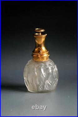 Bouteille De Parfum / Atomiseur En Verre Calendal Art Déco René Lalique