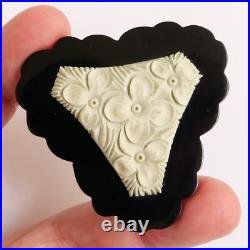 Bouton ancien Galalithe Art Déco 1920-30's 57 mm Vintage Button