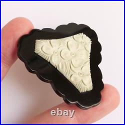Bouton ancien Galalithe Art Déco 1920-30's 57 mm Vintage Button