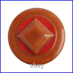 Bouton ancien Galalithe -Art Déco- H. Hamm -1920-30's-41 mm- Vintage Button