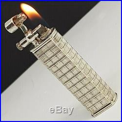 Briquet DUNHILL SYLPHIDE STERLING Argent massif-Art déco-Lighter-Feuerzeug