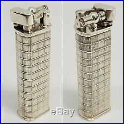 Briquet DUNHILL SYLPHIDE STERLING Argent massif-Art déco-Lighter-Feuerzeug