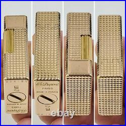 Briquet Dupont Paris small lighter gold. P art déco-gaz-Feuerzeug-n°DC1698