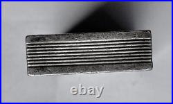 Briquet à essence Art Deco Argent LIGHTER Feuerzeug ACCENDINO AANSTEKER