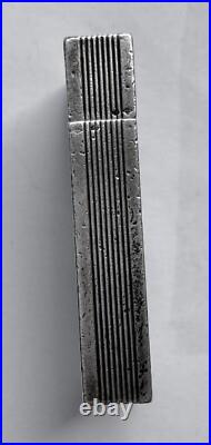 Briquet à essence Art Deco Argent LIGHTER Feuerzeug ACCENDINO AANSTEKER