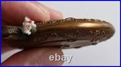 Briquet ancien art déco guilloché floral grand rare 1920s vintage lighter Poilu Briquet ancien art déco guilloché floral grand rare 1920s vintage lighter Poilu