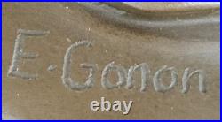 Bronze Art Déco Dansant Femme Artisanal Fonte de Collection Figurine Affaire