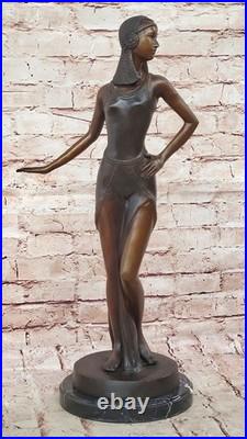 Bronze Art Déco Sculpture Chiparus Dansant Femme Figurine de Collection Décor