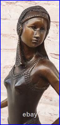 Bronze Art Déco Sculpture Chiparus Dansant Femme Figurine de Collection Décor