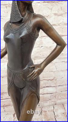 Bronze Art Déco Sculpture par Chiparus Dansant Femme Figurine de Collection
