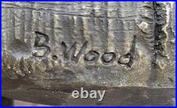 Bronze Décor de Collection Sculpture Art Déco 16 Indien Native Chef Aigle