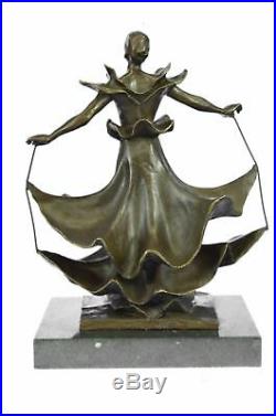 Bronze Sculpture de Collection Rare Dali Dalinian Danseuse Musée Art Déco