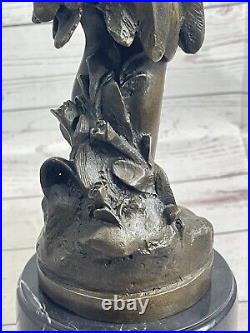 Bronze Sculpture de Collection Statue Fairy Mythique Signée Milo Grand Art Déco