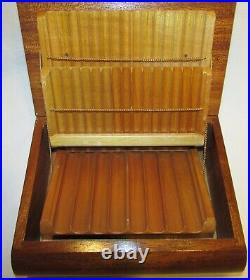 CAVE A CIGARES ANCIENNE ART DECO EN BOIS / cigars humidor box