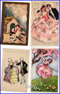 CHIOSTRI ART DECO CHILDREN GLAMOUR 12 Artist Signed Vintage Postcards (L5620)