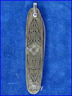 COUTEAU ANCIEN / Old knife ART DECO ISSARD JOLIE & RARE / Nice & Rare