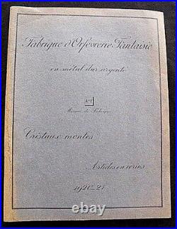Catalogue Orfèvrerie A. Frionnet Cabarets salerons huiliers 1920-21 Art-déco