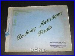 Catalogue Pochoirs Artistiques FIXALO Arts Décoratifs ART NOUVEAU ART DECO 1923