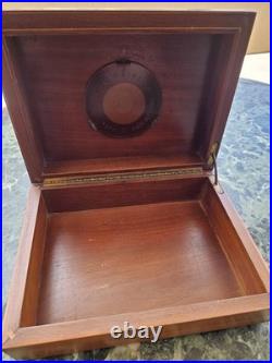 Cave A Cigares Lemaire Art Deco Placage Noyer Noble Made In France Vintage 1920