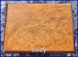 Cave A Cigares Lemaire Art Deco Placage Noyer Noble Made In France Vintage 1920