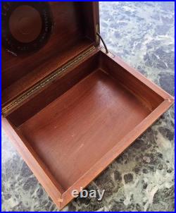 Cave A Cigares Lemaire Art Deco Placage Noyer Noble Made In France Vintage 1920