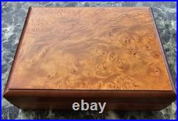 Cave A Cigares Lemaire Art Deco Placage Noyer Noble Made In France Vintage 1920