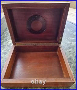 Cave A Cigares Lemaire Art Deco Placage Noyer Noble Made In France Vintage 1920