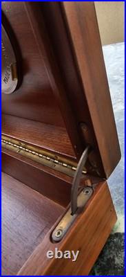 Cave A Cigares Lemaire Art Deco Placage Noyer Noble Made In France Vintage 1920