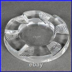 Cendrier Art Deco Cuba Verre Blanc Rene Lalique R. Lalique Glass Ashtray